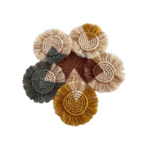 Sous-verres en fibre de bananier