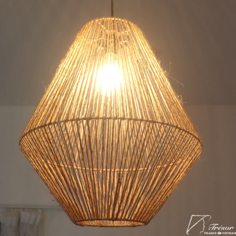 Lustre Papaya fibre de bananier naturelle