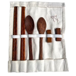 couverts asiatiques pour deux en bois de cocotier – duo
