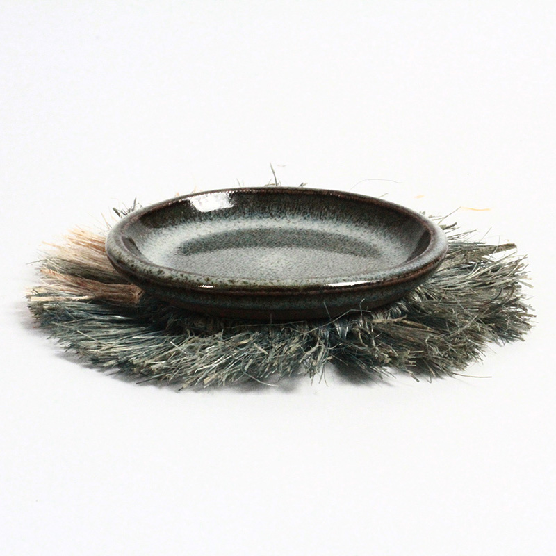 Sous-verres en fibre de bananier émeraude et naturels – Image 7