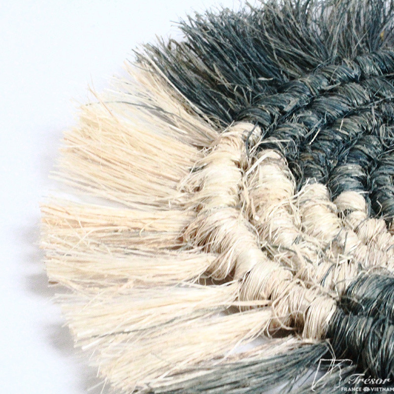 Sous-verres en fibre de bananier émeraude et naturels – Image 6